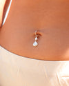Clam shell Belly Button ring small